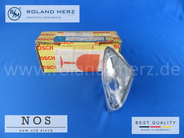 Lichtfenster links (Parklicht, glasklar) Mercedes 108 826 05 90, Original Bosch für 300SEL 6.3 