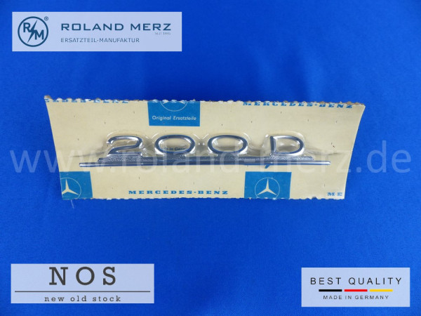 110 817 01 14 Typenkennzeichen innen an Armaturenbrett Mercedes 200 D
