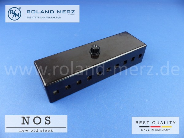 Sicherungsdose frühe Ausführung aus Bakelit mit Schmelzeinsatz und Messingschrauben für Mercedes