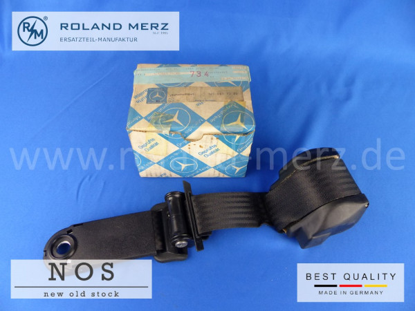 126 860 73 85 Sicherheitsgurt ohne Verschluss für Fahrersitz Mercedes 280 SEC, 500 SEC, 560 SEC, Ori