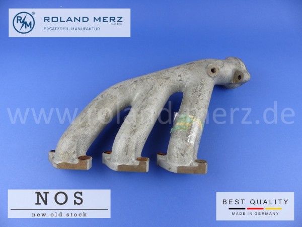 Auspuffkrümmer Mercedes 110 142 80 02 Neuteil NOS Zylinder 1-3 M110, W116, W123, W126