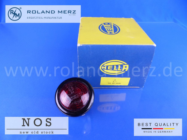 Schlussleuchte Hella 2SA 001 634-02 rot 65mm Ø Gehäuse schwarz lackiert Befestigungsschraube M5