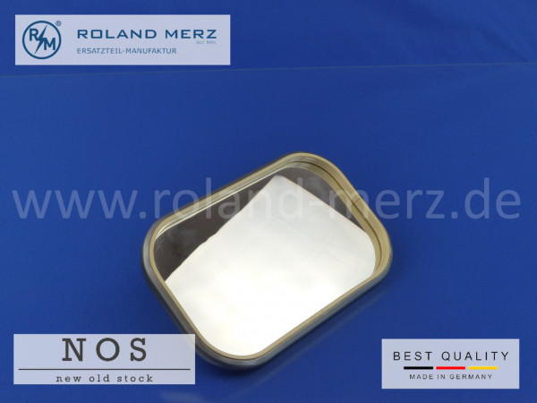 Aussenspiegel, rechteckig, silber, plan, universal 115 x 180 mm