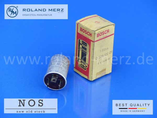 0336102011 Warnblinkgeber Bosch 6V 3x18W