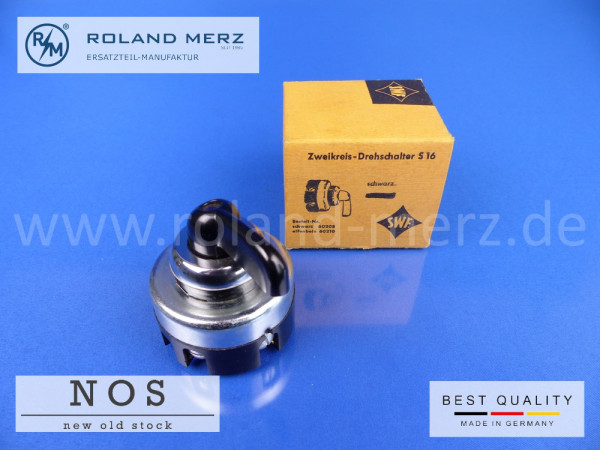 Zweikreis-Blinker-Schalter S16 SWF 31/60208 mit Kontrollicht schwarz