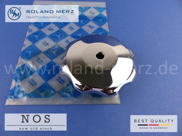 Kühlerverschlußschraube verchromt 153 501 0115 für feststehenden Stern (8,4mm Bef. Loch) für Mercedes 170V - 220