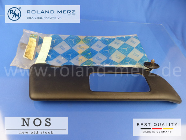 1268101010 Sonnenblende mit Spiegel rechts Mercedes W126 schwarz