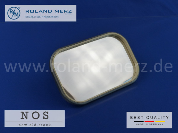 Aussenspiegel, rechteckig, silber, plan, universal 115 x 180 mm