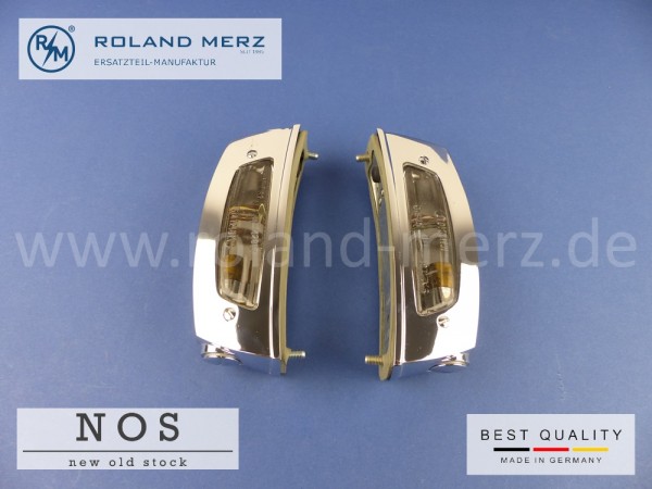 Satz Kennzeichenleuchten 108 820 03 62 & 04 62 (links und rechts) NOS Originales Hella Neuteil für Mercedes W108, W109 - 250S - 300SEL