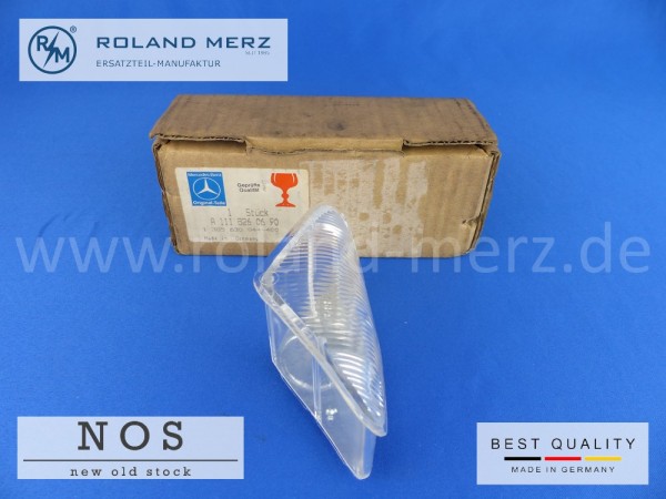 Lichtfenster rechts (Parklicht, glasklar) Mercedes 108 826 06 90, Original Bosch für 300SEL 6.3