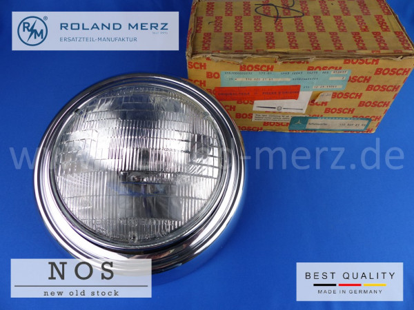 Sealed-Beam-Scheinwerfer kompl. mit Chromring Bosch 0 302 600 011, Mercedes Vergl.-Nr. 110 820 21 61