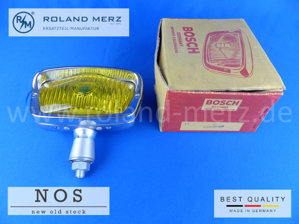 Bosch NOS Nebelscheinwerfer 0 305 250 006 für Mercedes 190SL und Porsche 356 vollverchromt mit gelbe