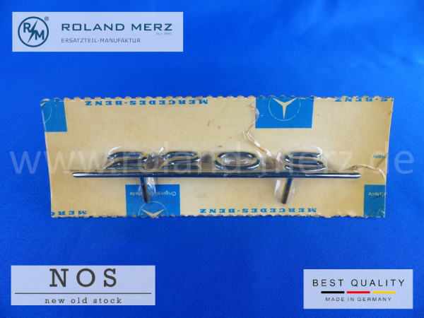 10 180 817 02 14 Mercedes Typenkennzeichen innen an Schalttafel mitte 220 S Ponton original Neuteil/NOS