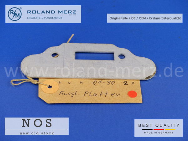 Mercedes Ausgleichplatte f. Schliessplatte Heckdeckel, W189, 1,5 mm