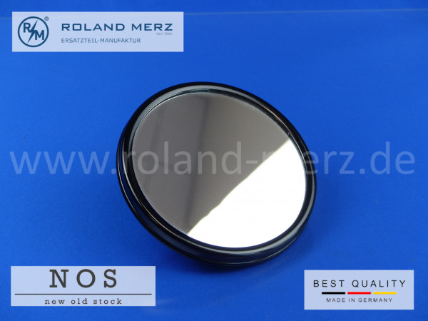 Aussenspiegel, rund, schwarz, plan, universal 130 mm