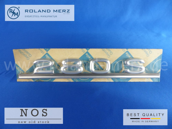 116 817 00 15 Mercedes Typenkennzeichen auf Heckdeckel 280 S original Neuteil/NOS