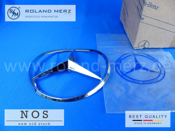 Mercedesstern 110 758 00 58 für Heckdeckel MB-Originalteil (NOS) für 190c – 300SE