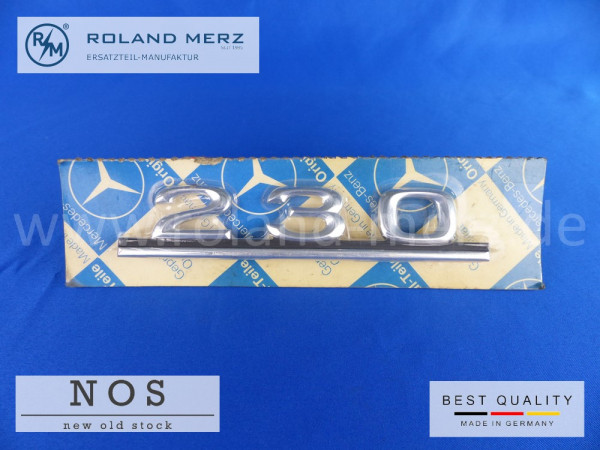 114 817 08 15 Mercedes Typenkennzeichen auf Heckdeckel 230 original Neuteil/NOS