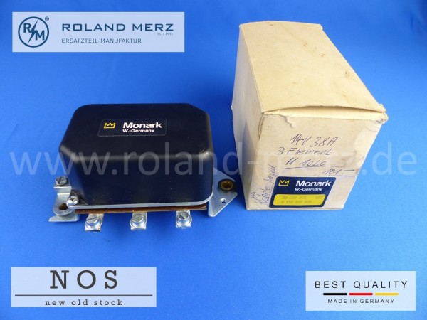 Lichtmaschinenregler 14 Volt 38 Amp. Wehrle W 117 KB/Monark, Bosch Vergl.-Nr. 0 190 309 005