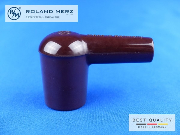 Bakelit Winkelstecker für Ø7mm Zündkabel M4 (nicht entstört)