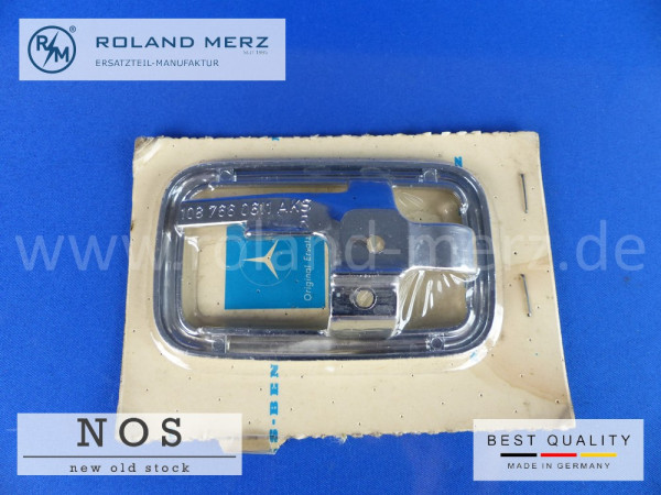 Mulde links verchromt 108 766 05 11 Mercedes Bm 100, 108, 109, 110, 111, 113, 114, 115