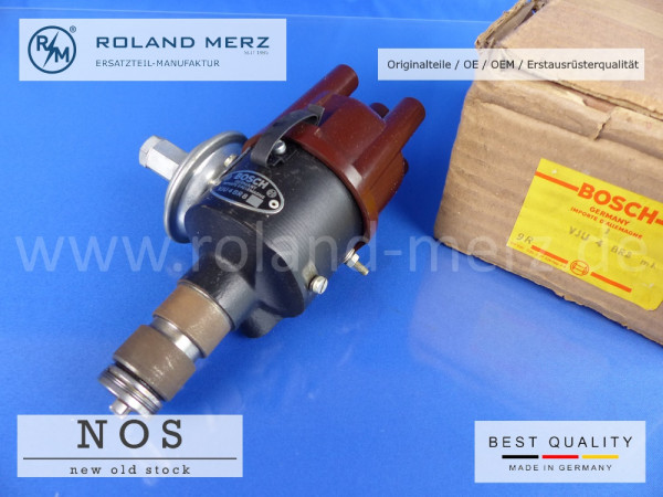 Zündverteiler Bosch VJU 4 BR 8 Graugussausführung für VW Käfer 30 PS, Volkswagen Type 111, 113, 115, 117, und 151 ab 08. 1954