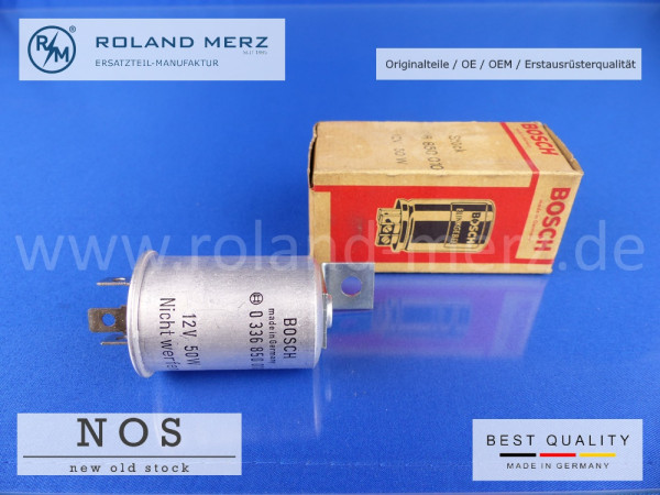 Blinkgeber 0 336 850 010 Bosch 12 Volt 50 Watt Mercedes 001 544 45 32 Ersatz f. 0 336 001 004 / 006 Original Bosch-Neuteil NOS