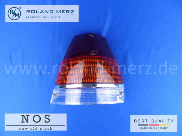 Rücklichtdeckel links Hella Europa Ausf. mit gelber Blinkleuchte, Mercedes 110 826 01 56