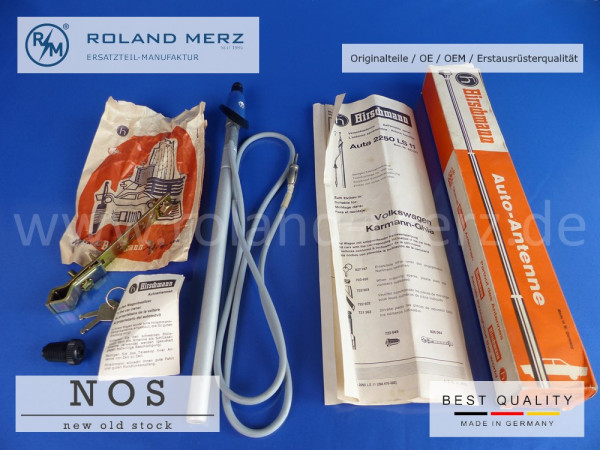 Hirschmann Edelstahl Versenkantenne AUTA 2250 LS11, 5 teiliges Teleskop 105 cm lang