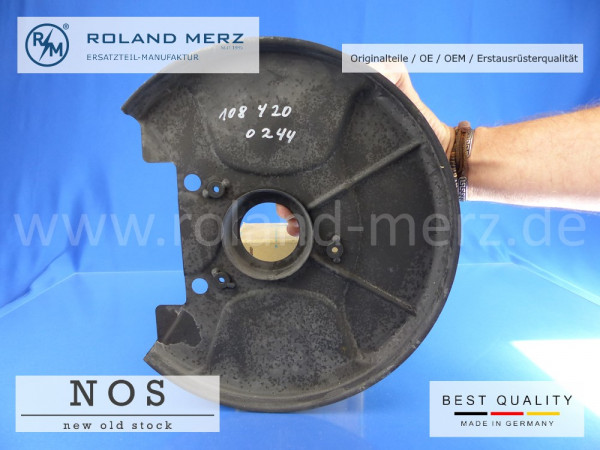 Schutzblech, Bremse vorne links, Mercedes A 108 420 02 44, BM 108, 109, 111, 112, 113