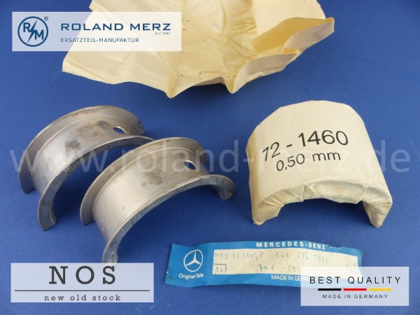Satz Kurbelwellenlager 0,50mm Mercedes 121 030 05 40 (121 586 17 03) für 180 - 190SL, M 121