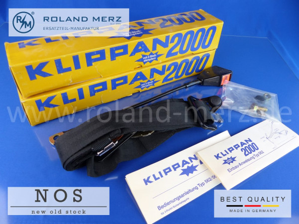 3-Punkt Einhand-Sicherheitsgurte Klippan 2000