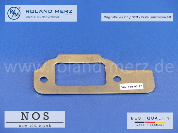 Mercedes Unterlegplatte Schliesskeil Heckdeckel, 10 120 758 03 90, kurz