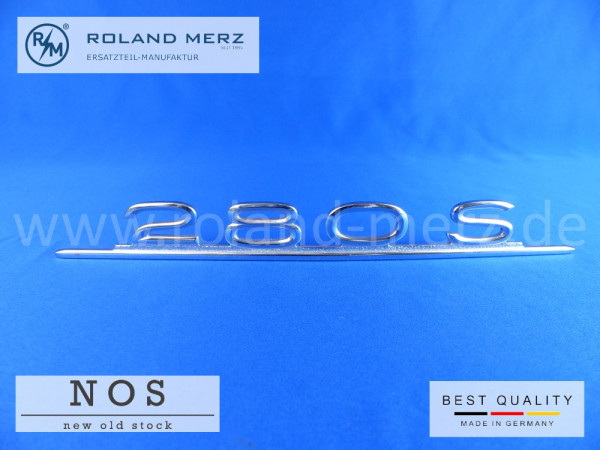 108 817 02 15 Typenkennzeichen Mercedes 280 S auf Heckdeckel Neuteil/NOS