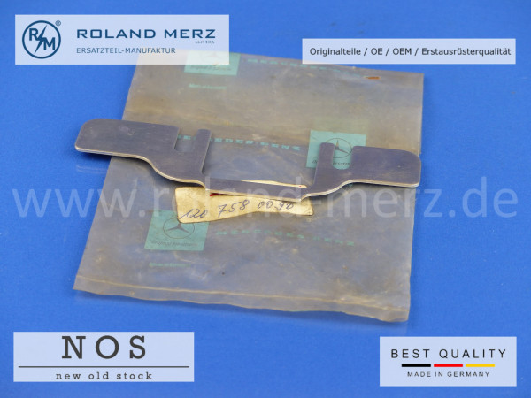 Mercedes Unterlegplatte Schliesskeil Heckdeckel, A120 758 00 90, lang