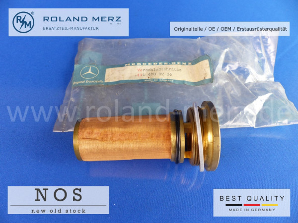 Verschlussschraube 111 470 02 86 mit Filter für Tank Mercedes 220SEb/Cp