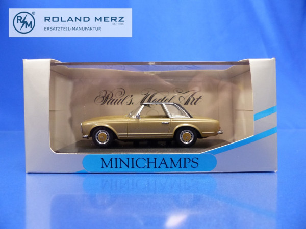 Mercedes-Benz 280 SL Pagode gold/schwarz - Minichamps PMA 1:43