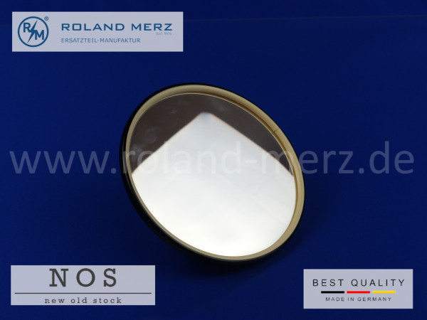 Aussenspiegel, rund, schwarz, plan, universal 130 mm